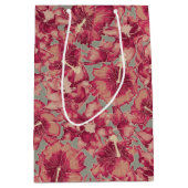 Holiday Hibiscus, Hawaiian Style Kerstmis Medium Cadeauzakje (Voorkant)