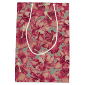 Holiday Hibiscus, Hawaiian Style Kerstmis Medium Cadeauzakje (Achterkant)