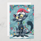 Holiday Hijinks Cat Edition Feestdagenkaart (Voorkant / Achterkant)