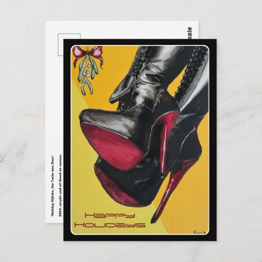 'Holiday Hijinks, the Taste Was Sour' Schilderen o Briefkaart (Voorkant / Achterkant)