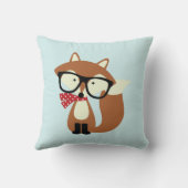 Holiday Hipster Brown Fox Kussen (Achterkant)