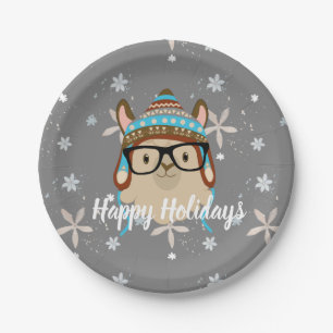 Holiday Hipster Llama Papieren Bordje