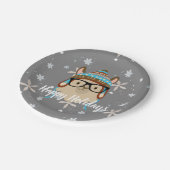 Holiday Hipster Llama Papieren Bordje (Gekanteld)