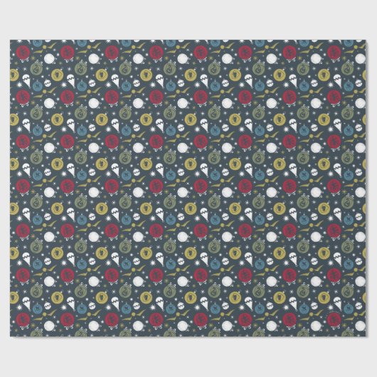 Holiday HOGWARTS™ House Bauble Pattern Cadeaupapier (Vlak)