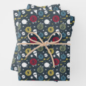 Holiday HOGWARTS™ House Bauble Pattern Inpakpapier Vel (In situ)