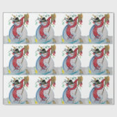 HOLIDAY-HOLIDY-GREETTES VOOR DRUNKEN SNOWMAN EN BI CADEAUPAPIER (Vlak)