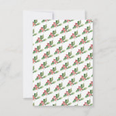 Holiday Holly Baby shower Uitnodiging (Achterkant)