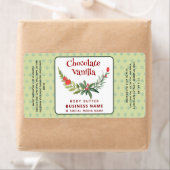Holiday holly brunch typografie product label (Insitu)