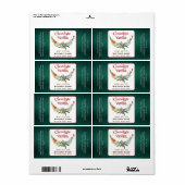 Holiday holly brunch typografie product label (Full Sheet)