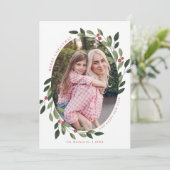 Holiday Holly-fotokaart Kaart (Staand voorkant)