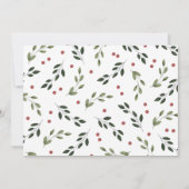 Holiday Holly-fotokaart Kaart (Achterkant)