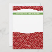Holiday Holly Jolly Ribbon Card Feestdagenkaart (Achterkant)