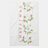 Holiday Holly Kitchen Towel Theedoek (Verticaal)