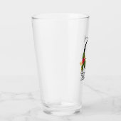 Holiday Holly Monogram C Persoonlijke bier Glas (Rechts)