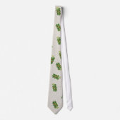 Holiday Holly Pattern Stropdas (Voorkant)
