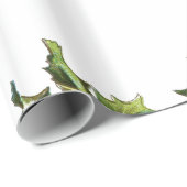 Holiday Holly Retro Style Cadeau Cadeaupapier (Rol Hoek)