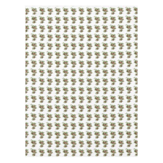 Holiday Holly Retro Style Tablecloth Tafelkleed (Voorkant)