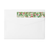 Holiday Holly Return Address Label (Achterkant)