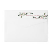 Holiday Holly Return Address Label (Achterkant)