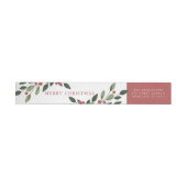 Holiday Holly Return Address Label (Individueel)