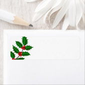 Holiday Holly Return Address Labels (Insitu)
