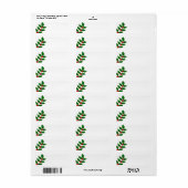 Holiday Holly Return Address Labels (Full Sheet)