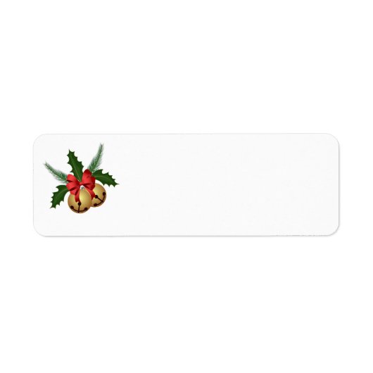 Holiday Holly Return Address Labels (Voorkant)