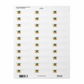 Holiday Holly Return Address Labels (Full Sheet)