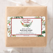 Holiday holly tak modern typografieproduct etiket (Insitu)