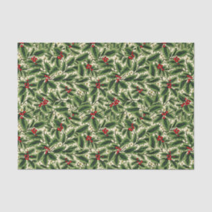 Holiday Holly Tissue Paper Tissue Paper Tissuepapier