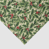 Holiday Holly Tissue Paper Tissue Paper Tissuepapier (Detail)