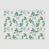 Holiday Holly Tissue Paper Tissue Paper Tissuepapier (Voorkant)