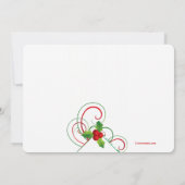 Holiday Holly Uitnodiging (Achterkant)