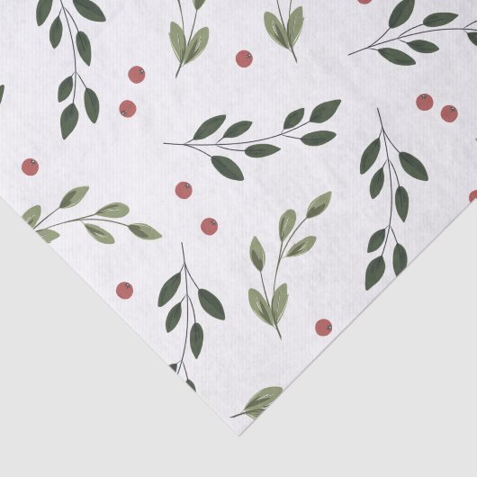 Holiday Holly-weefselpapier Tissuepapier (Detail)