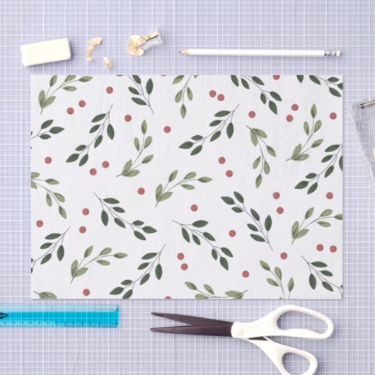 Holiday Holly-weefselpapier Tissuepapier (Craft)