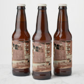 Holiday Home Retro kerstkeuken Bier Etiket (Flessen)