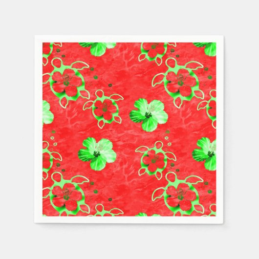 Holiday Honu Turtles Servet (Voorkant)