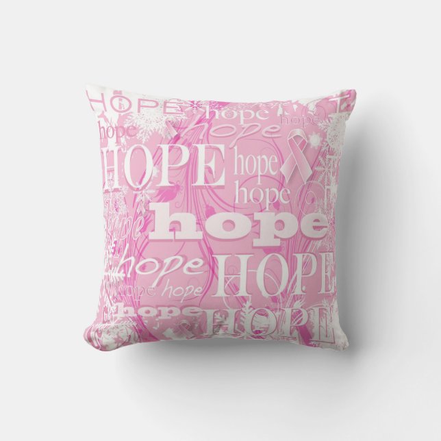 Holiday Hope Breast Cancer Pillow Kussen (Voorkant)