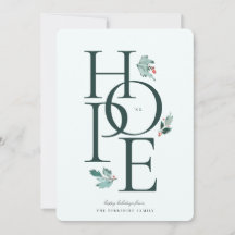 Holiday Hope Modern Botanical Berry