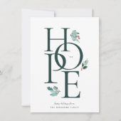Holiday Hope Modern Botanical Berry Feestdagenkaart (Voorkant)