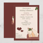 Holiday Horse Party uitnodiging (Voorkant / Achterkant)