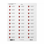 Holiday Hot Chocolade Etiket (Full Sheet)