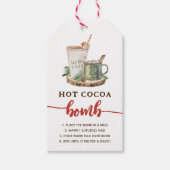 Holiday Hot Cocoa Bomb Cookie Label Cadeaulabel (Voorkant)