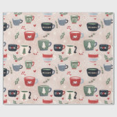 Holiday Hot Cocoa Cadeaupapier (Vlak)