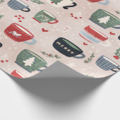 Holiday Hot Cocoa Cadeaupapier (Hoek)