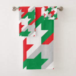 Holiday Houndstooth Bad Handdoek