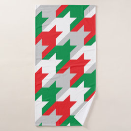 Holiday Houndstooth Bad Handdoek
