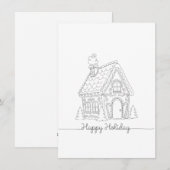 Holiday house feestdagenkaart (Voorkant / Achterkant)