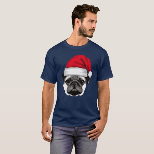 Holiday house pug t-shirt (Voorkant volledig)