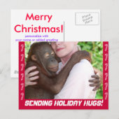 Holiday Hugs briefkaart (Voorkant / Achterkant)